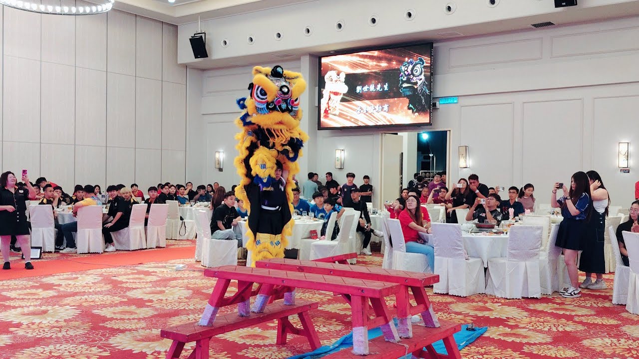 【4K Video】新山光艺 / 传统南狮 / 舞狮表演 / Lion Dance【柔佛光艺龙狮体育会 欢庆成立十二周年纪念暨筹募活动基金晚宴 / 舞动新征程&middot;光艺续新章 】新国泰酒楼