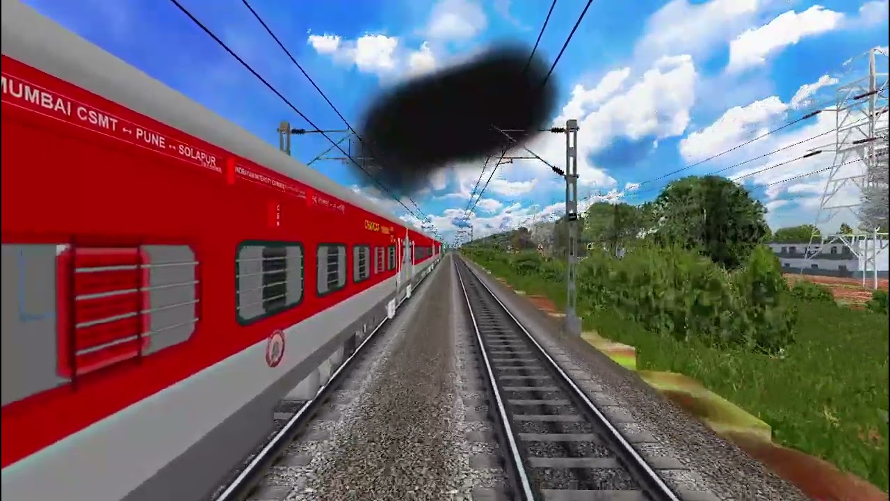 New lhb rakes with alco loco wdm3d journey in purvanchal v4 route hd scenery 