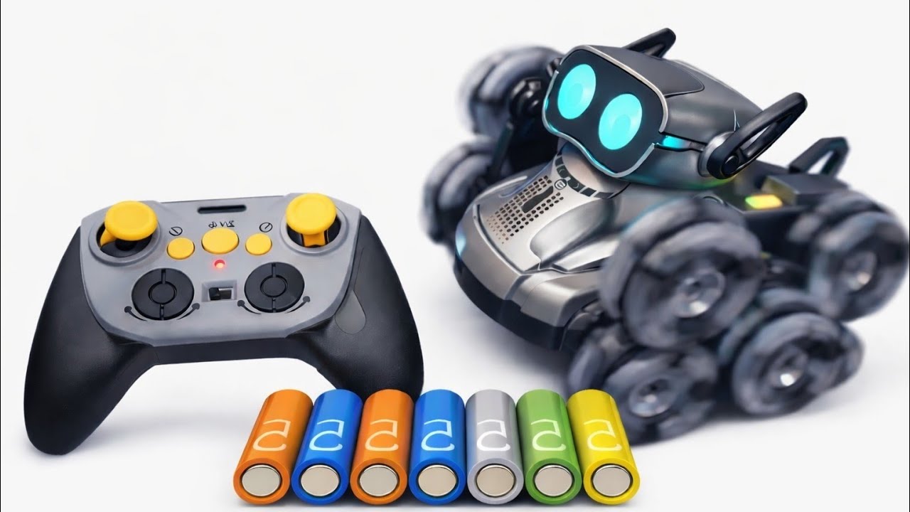 Unboxing a Next-Level RC Robot Car with Colorful Batteries! 😱⚡