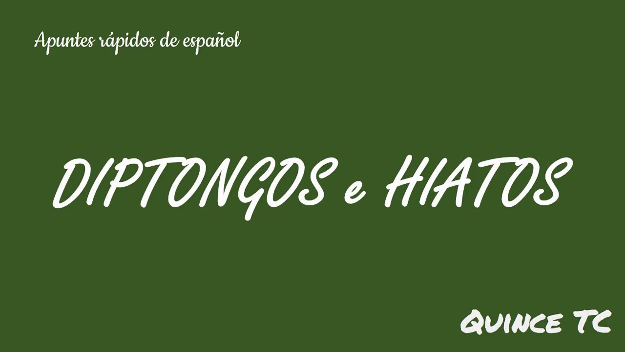 Diptongos e Hiatos