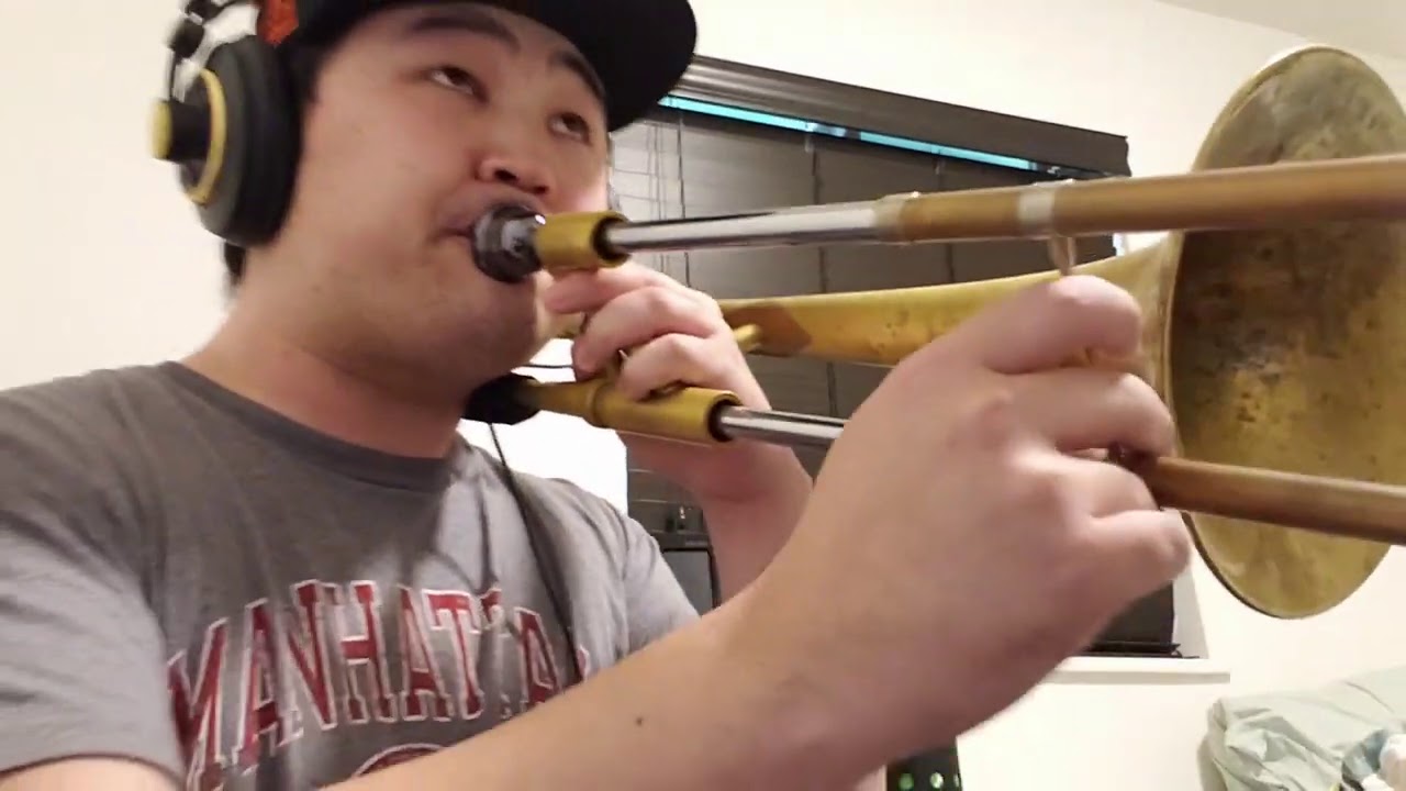 Practice session - Jon Hatamiya trombone solo on Thinking (Louis Cole)