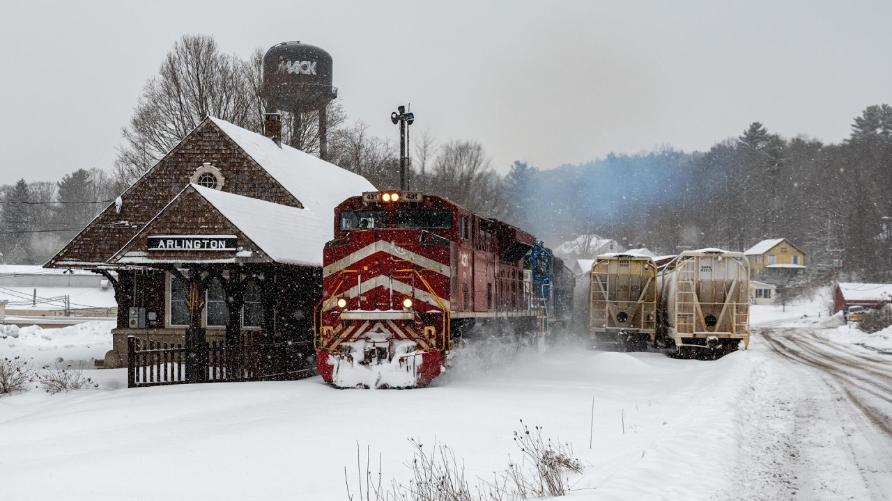 Vermont Railway's RDBD, FLSW & RDHJ, Railfanning Florence, VT - Hoosick Falls, NY 2/23/26