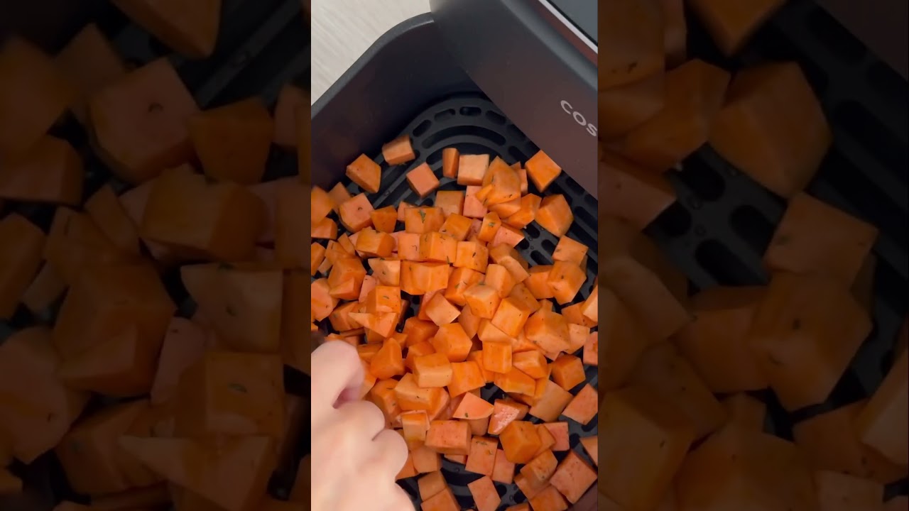 Patate douce r&ocirc;ti &agrave; l&rsquo;airfryer Cosori (compatible avec four)