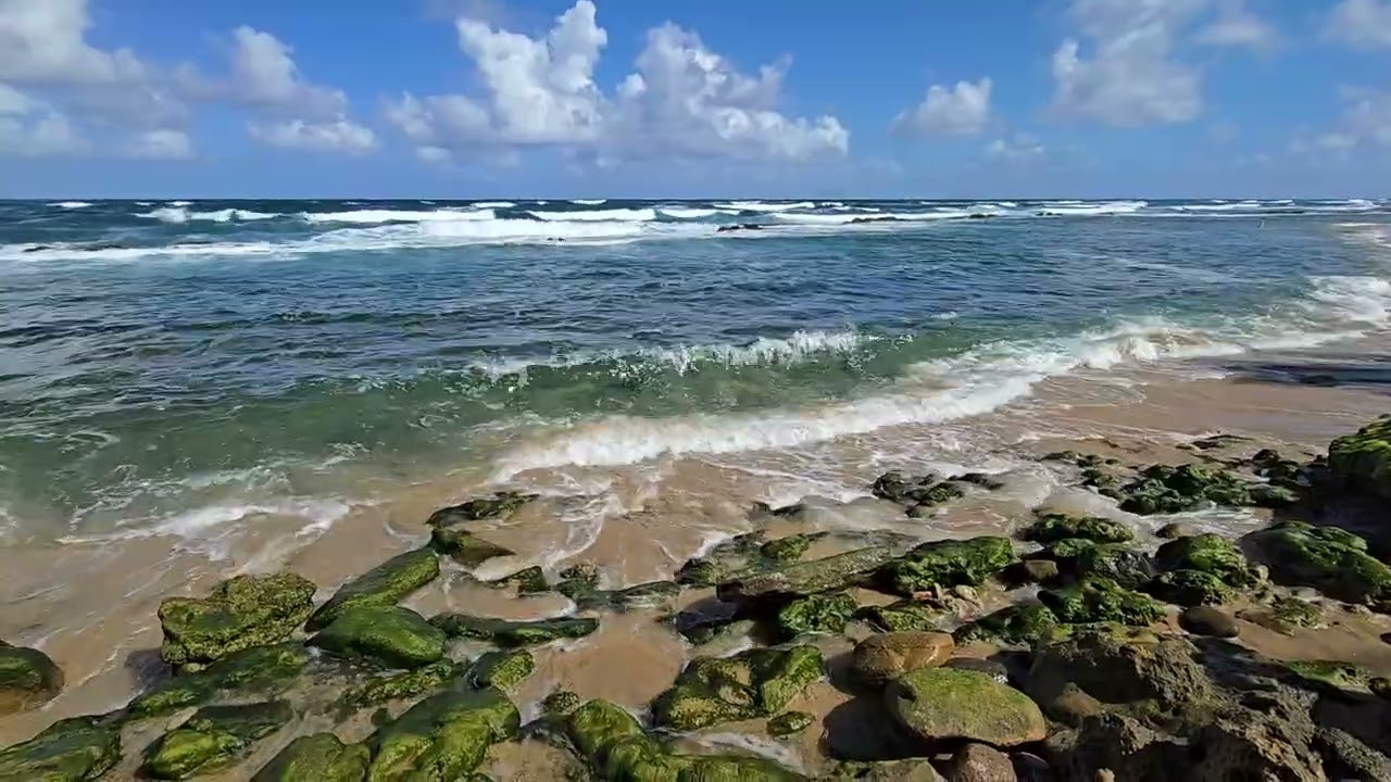 Crashing waves. San Juan, Puerto Rico