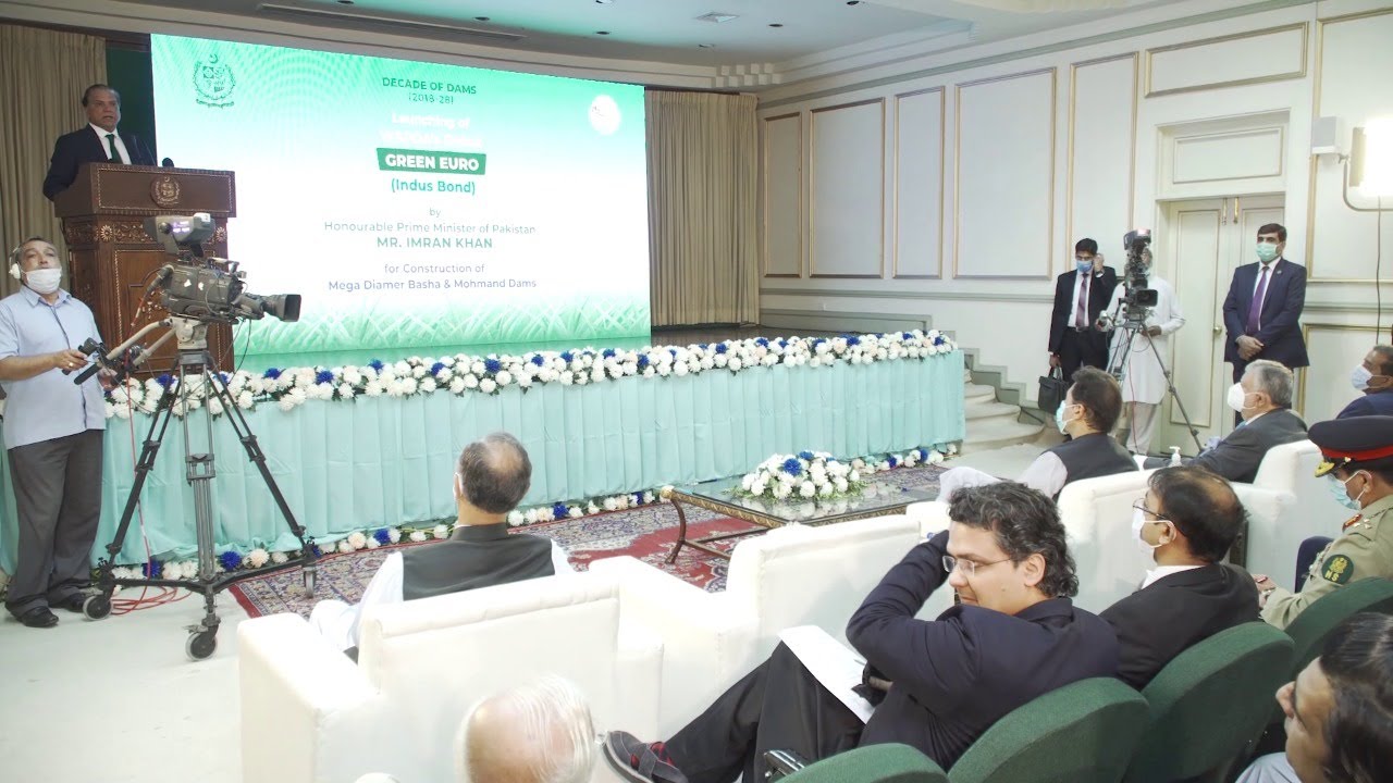 Chairman WAPDA speaks of Green Euro (Indus Bond) at PM House on 31 May 2021