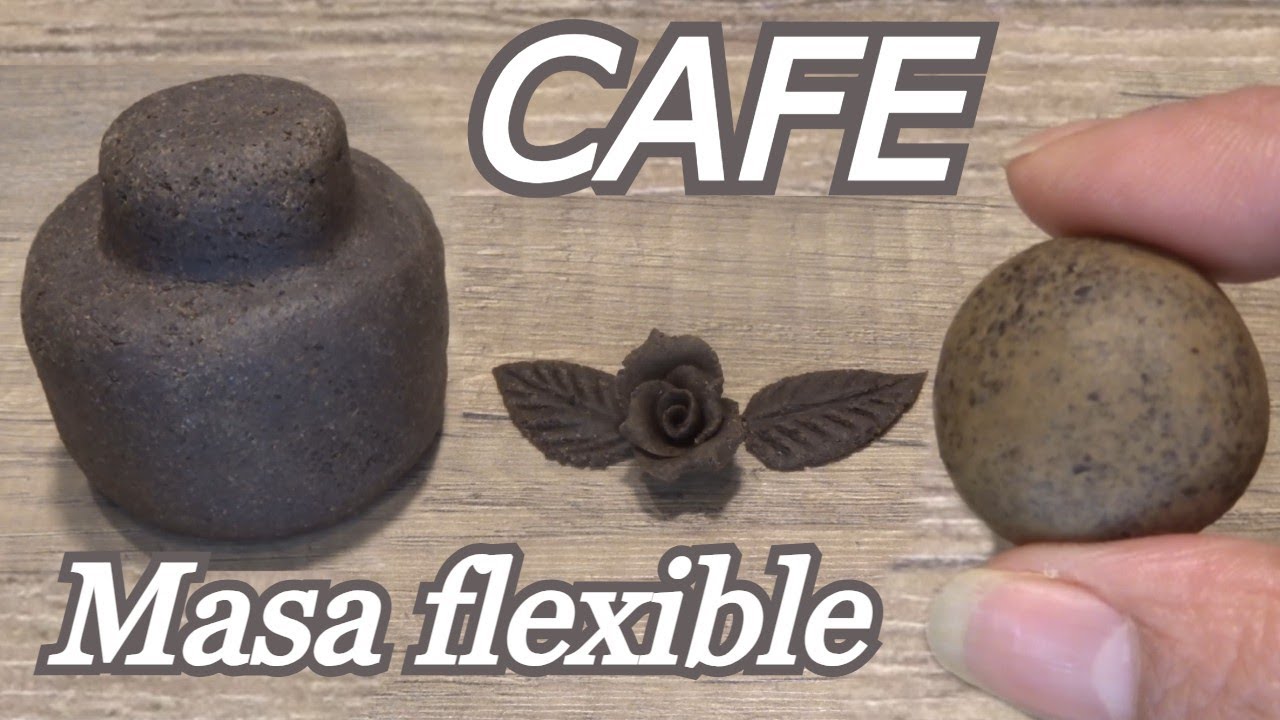 💕MIRA!!! MASA FLEXIBLE DE CAFE / DIY PASTA DE CAFÉ  para #manualidades y #artesania #artesanato #diy