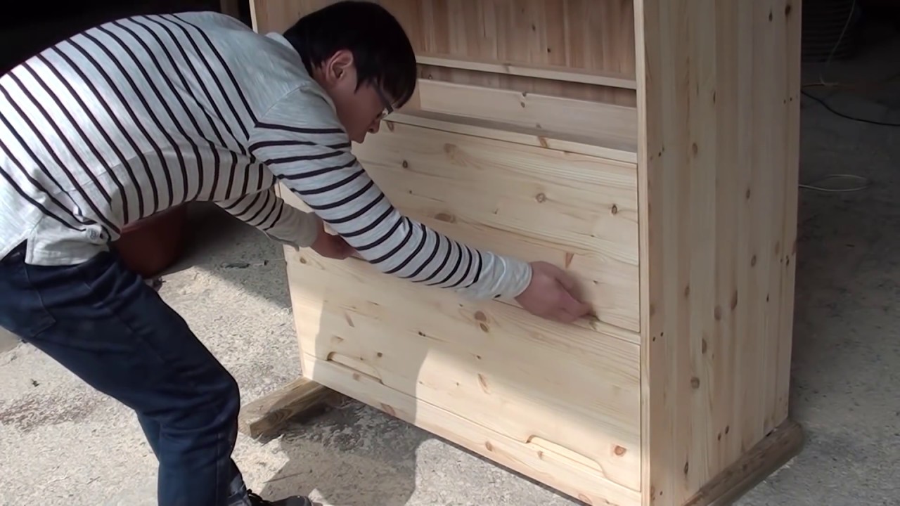 [Woodworking]  Building A Dresser / [목공] 원목 서랍장 만들기