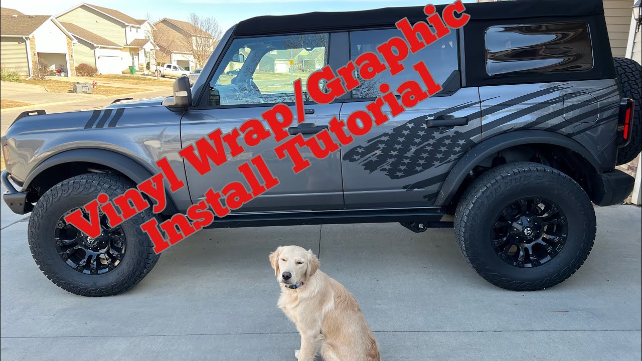 How to install vinyl wraps and large graphics