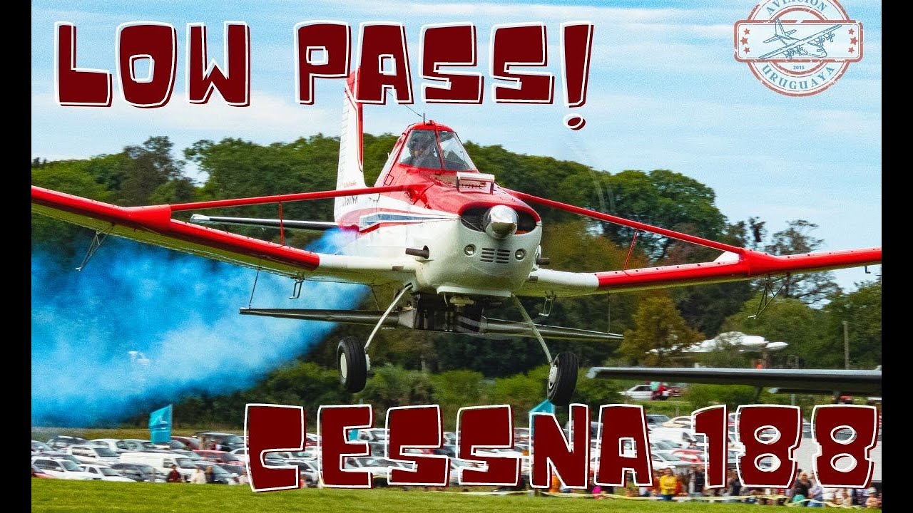 Cessna 188 Low Pass