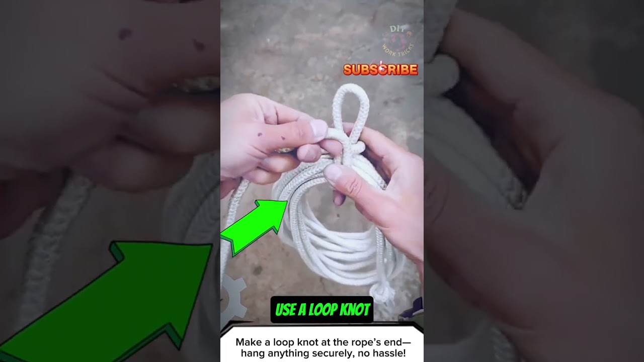 Trouble Hanging Ropes? Use a Loop Knot – Safe & Practical Hanging Solution!