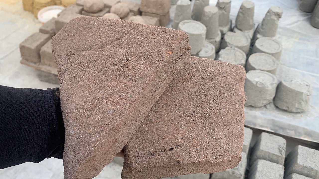 Red sand and charcoal texture crumbling