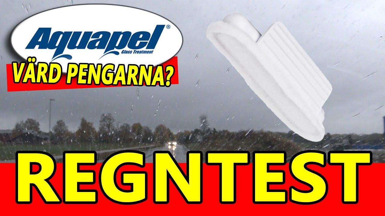 Test av Aquapel i verkligheten...