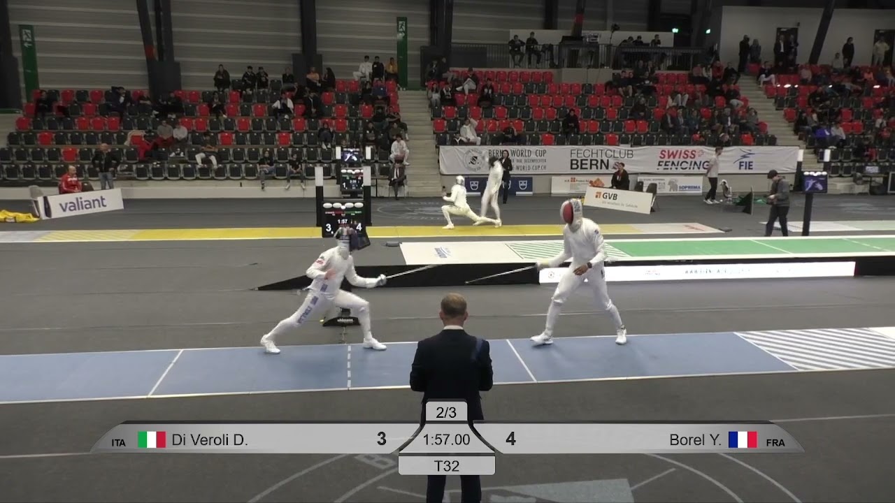 2024 385 T32 01 M E Individual Bern SUI WC BLUE DI VEROLI ITA vs BOREL FRA