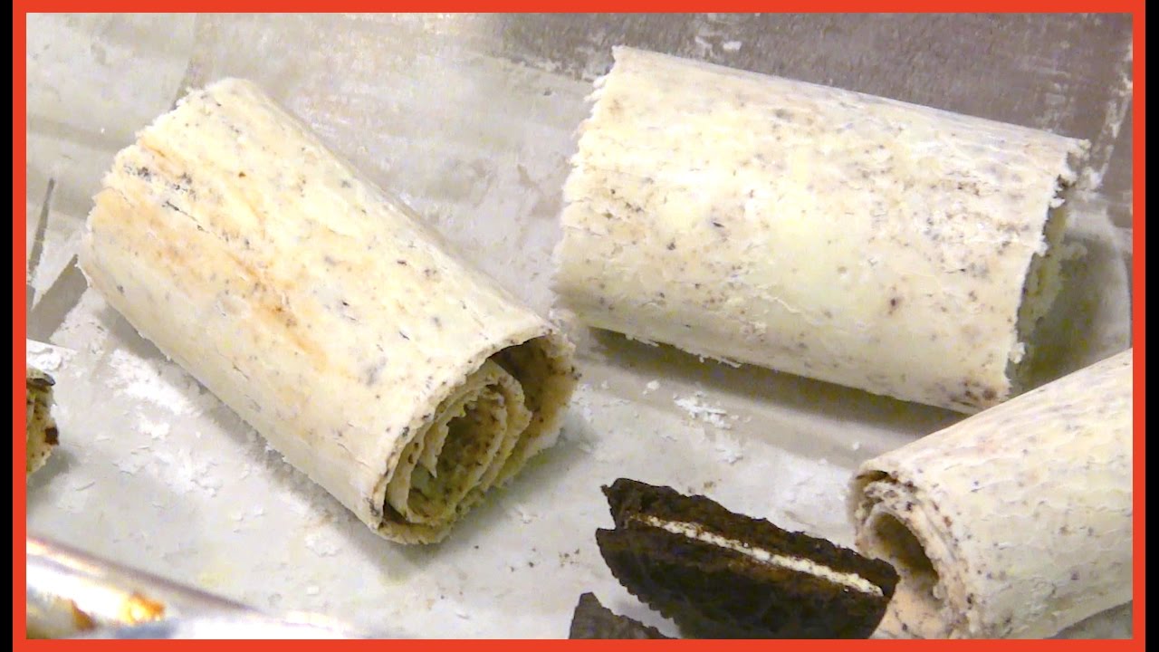 Best Ice Cream Roll Vanilla - Chocolate Brownie, Oreo Cookie,Caramel | Street Food Dessert