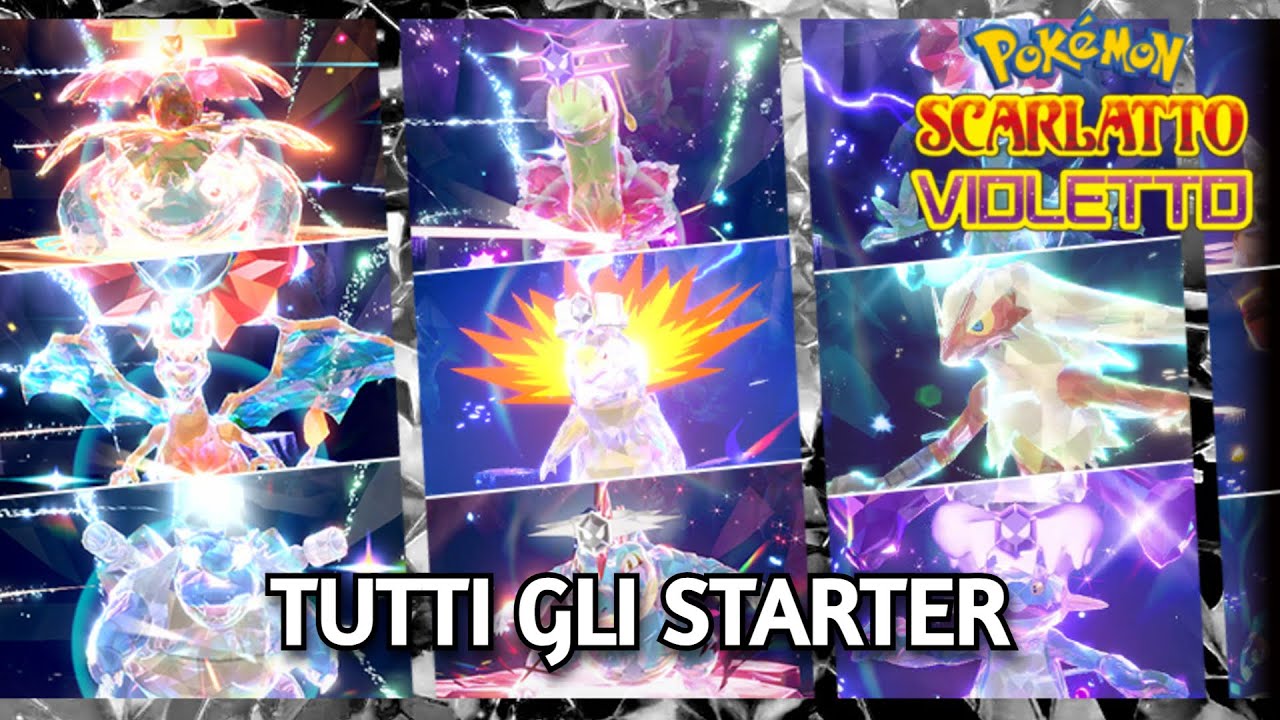Ritorno di tutti gli Starter nei Raid 7 stelle di Pokemon Scarlatto e Violetto
