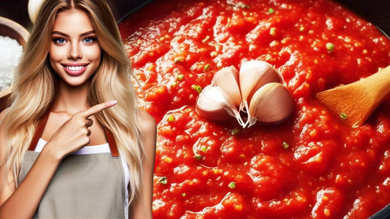 HOW to Make Tomato Marinara Sauce (EASY Homemade Garlic Tomato Sauce Recipe)