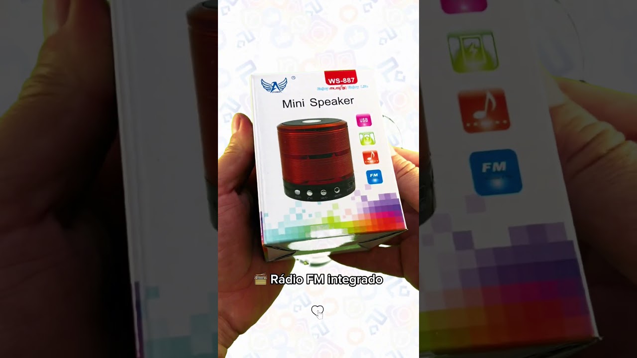 MINI speaker caixa de som Bluetooth ws-887