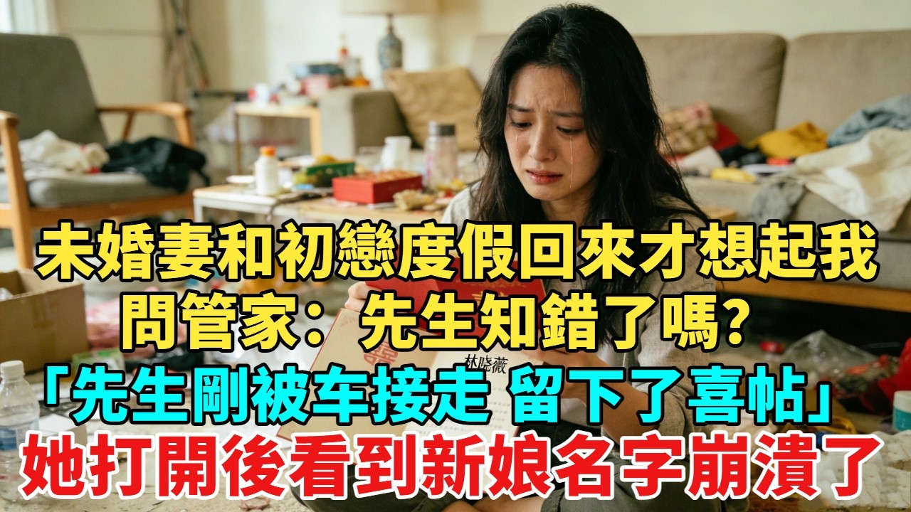 未婚妻和初戀度假回來才想起我，問管家：先生知錯了嗎？「先生剛被勞斯萊斯接走，留下了喜帖，她打開後看到新娘名字崩潰了  #故事頻道#情感故事#分享#情感#感情#婚姻