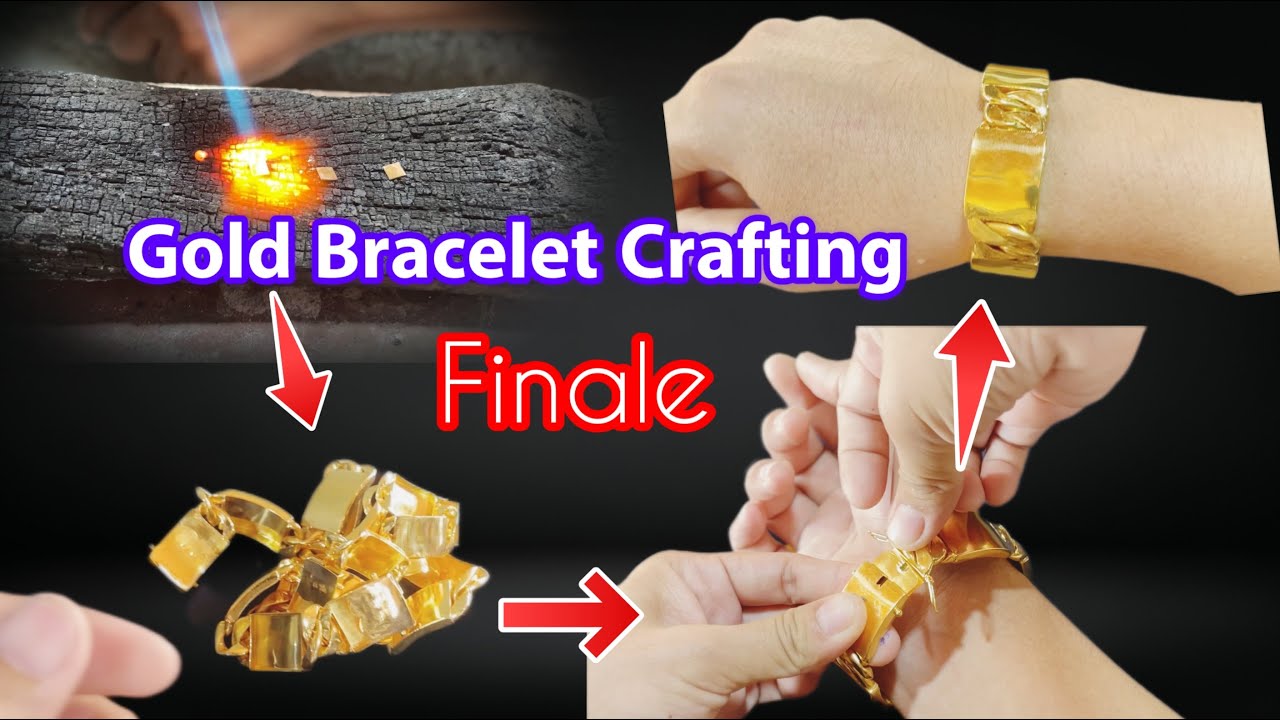 End Process! Creating a Gold Bracelet by Hand 🔥