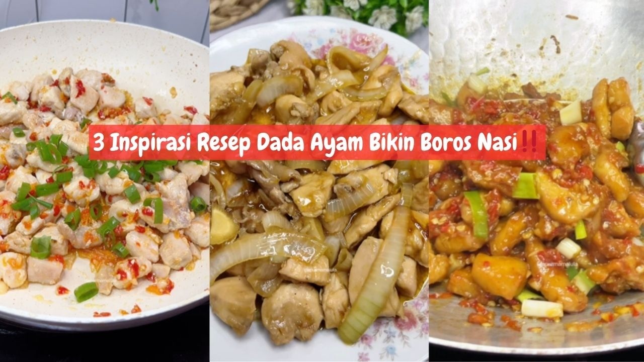 3 Inspirasi Resep Dada Ayam Bikin Boros Nasi  ‼️
