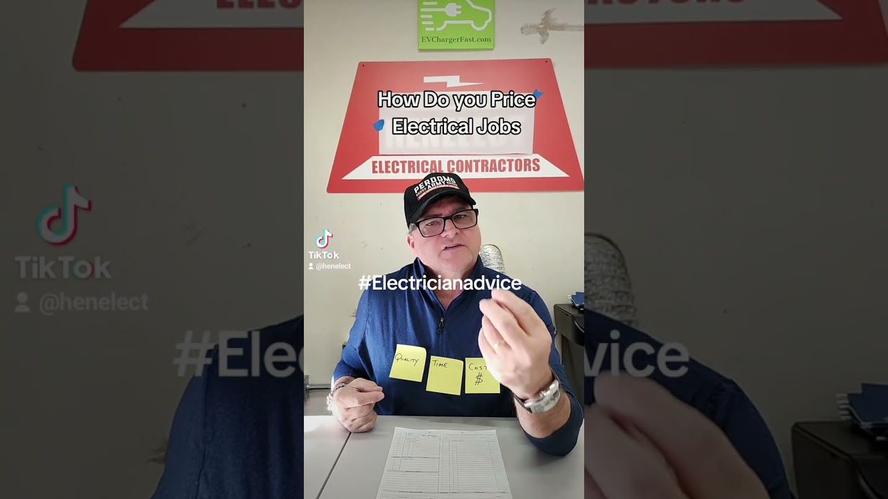 How to price Electrical work #electrician #electrical #henelect #bluecollar
