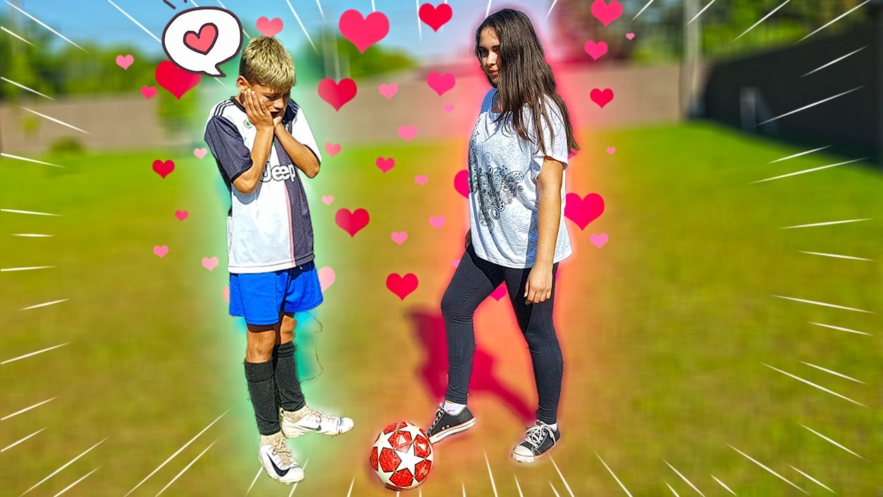 GIGANTE ENSINOU SUA CRUSH JOGAR FUTEBOL * Ela surpreendeu *
