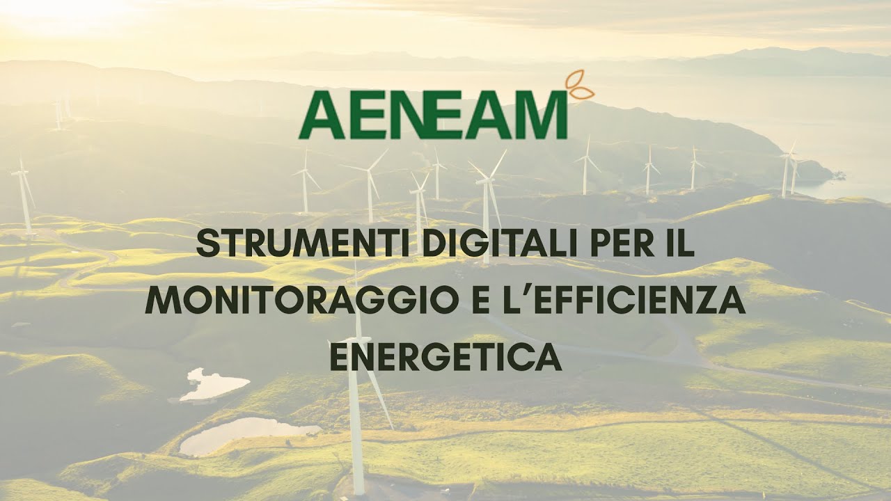 Strumenti digitali per il monitoraggio e l’efficienza energetica | webinar ottobre