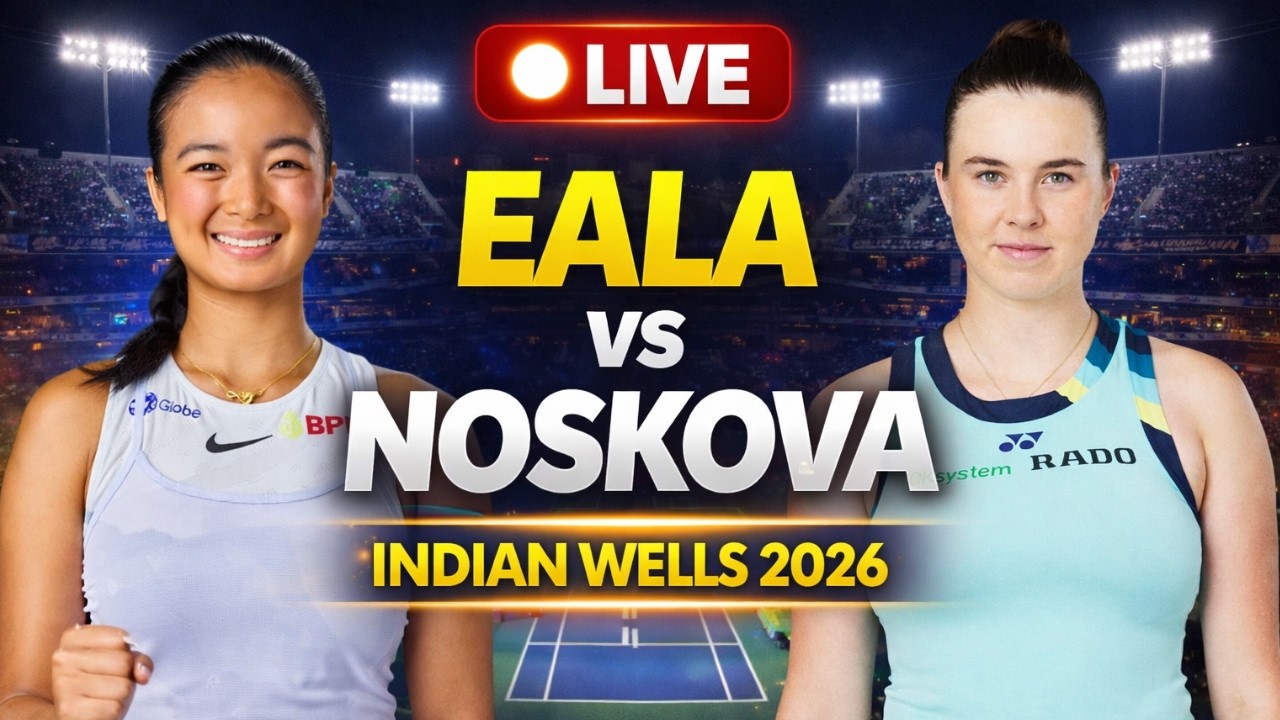 Alexandra Eala vs Linda Noskova 🔴 LIVE | WTA Indian Wells 2026 Tennis Watchalong 🎾