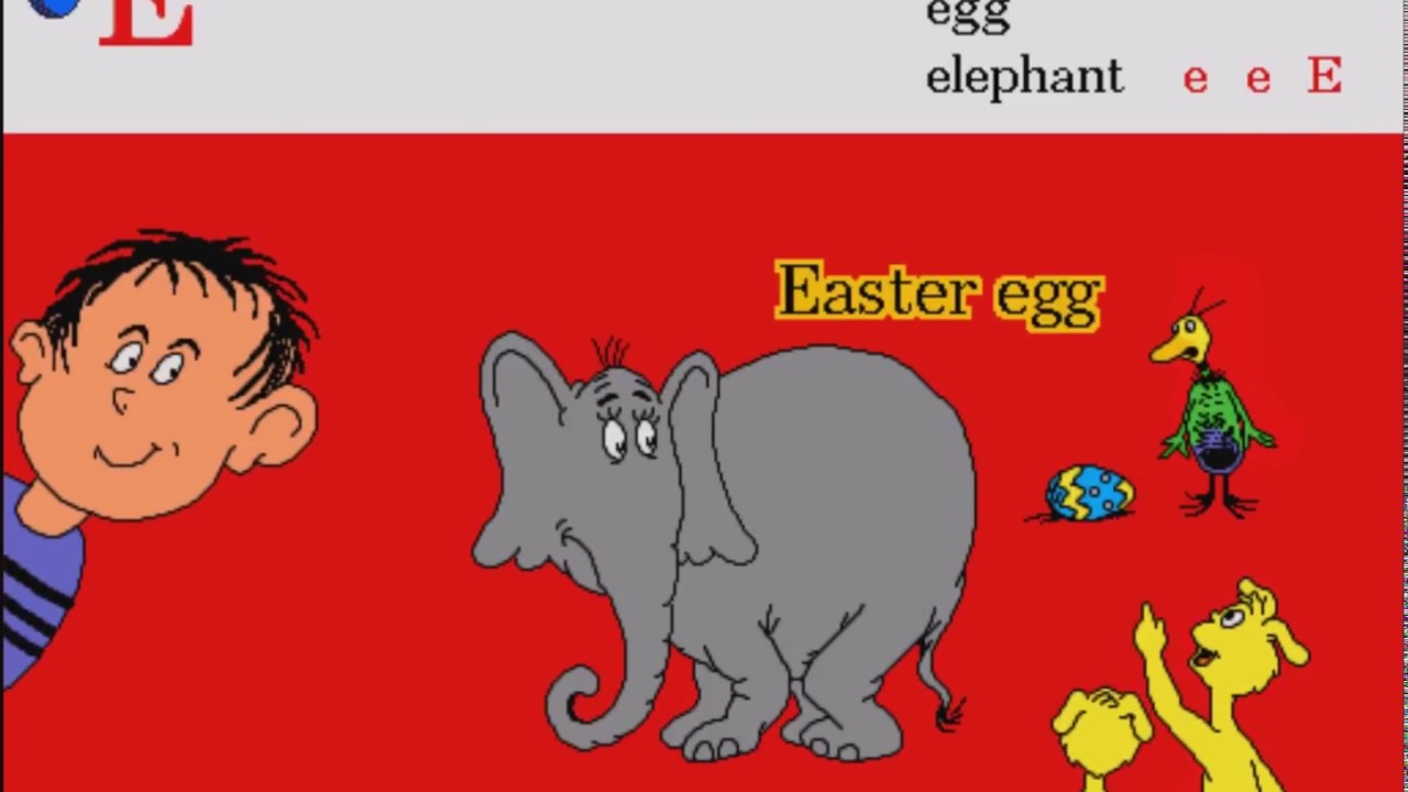 Living Books: Dr. Seuss's ABC - Letter E (Walkthrough/Gameplay)