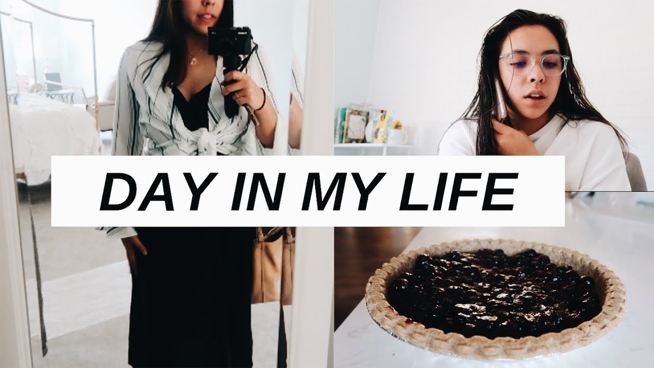 WORK DAY IN THE LIFE: business calls, summer baking, outfit of the day