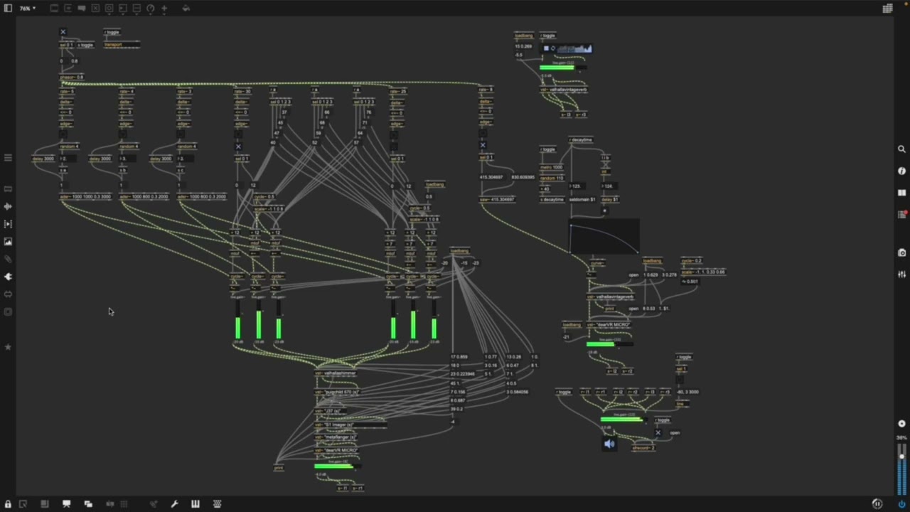 Aggressive ambient patch (Max MSP Programming)
