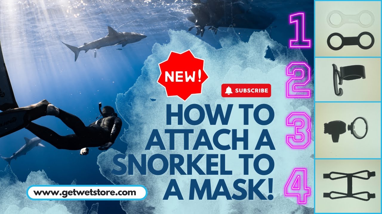How to Attach a Snorkel to a Mask! 4 Different Ways!