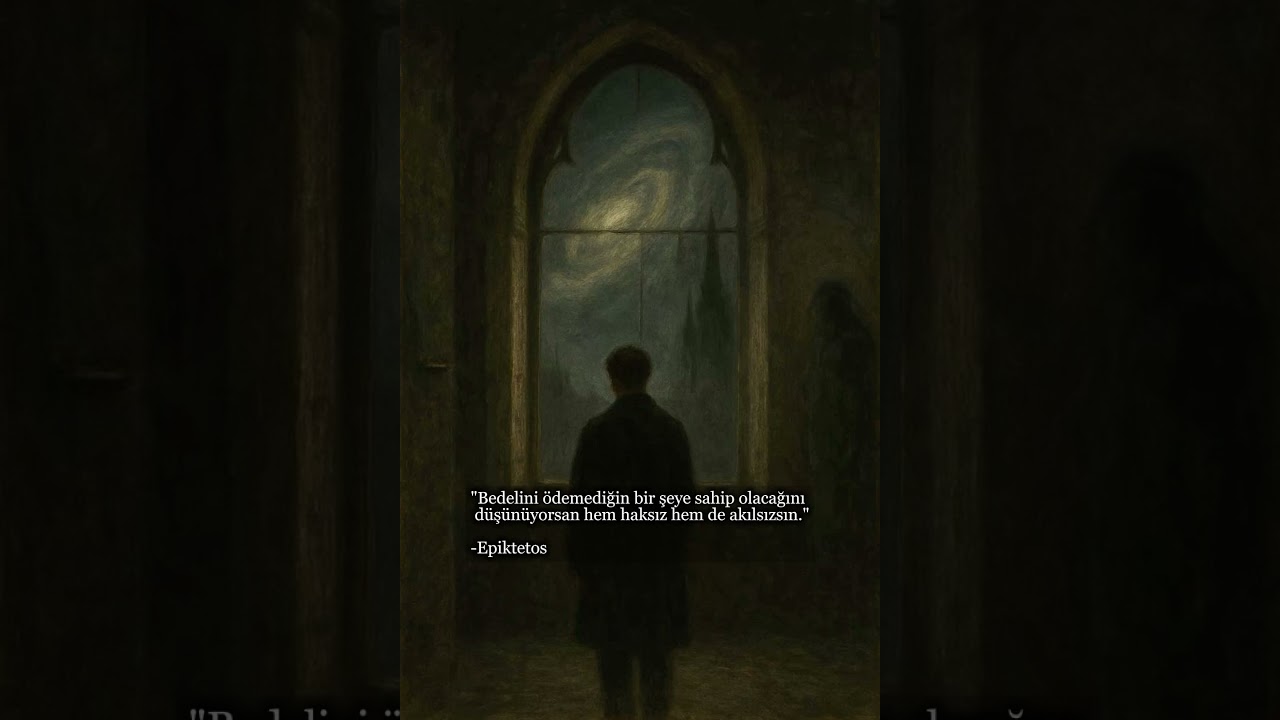 Epiktetos: Emeksiz Kazan&ccedil; Olmaz | Stoacı Felsefe ve Hayat Dersi #alıntılar #felsefe #epiktetos