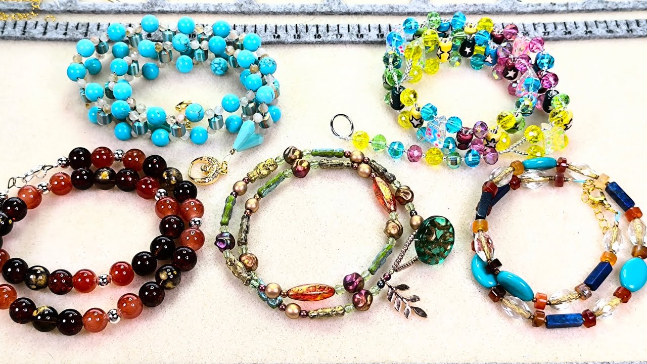 Bracelet Bash! Double-wrap bracelets part1: 1-hole beads