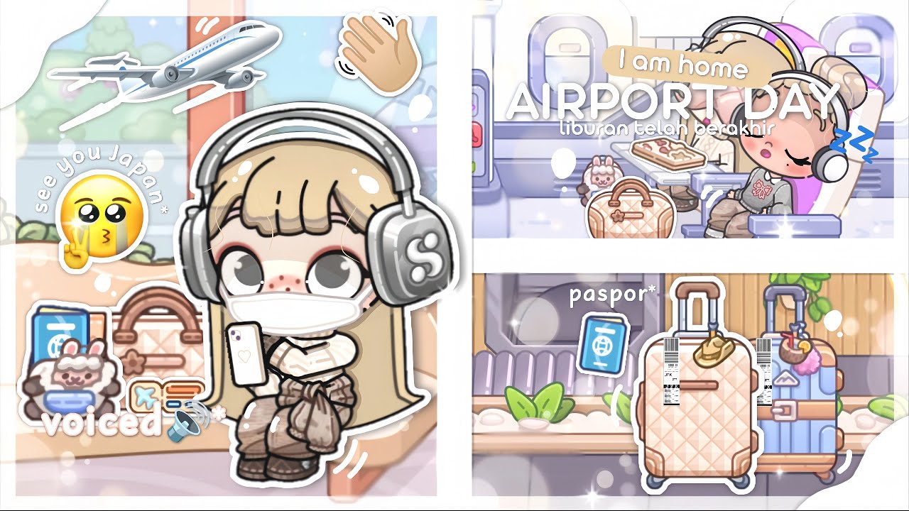 День в аэропорту ✈ *Я дома*|| Япония, часть 12 ||*ASMR+озвучка🔊*|| @avatarworldbypazu