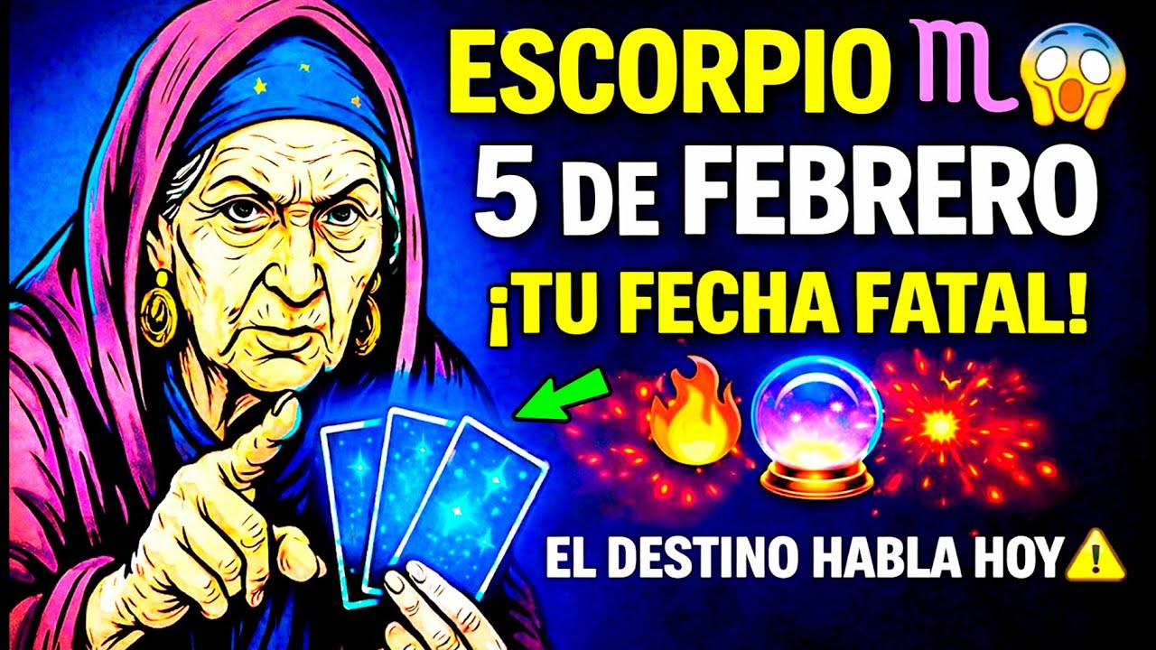 Escorpio ♏ 😱 ¡5 De Febrero — Punto Sin Retorno! ⚡️ Tras Mediodía El Destino Cambiará Tu Vida