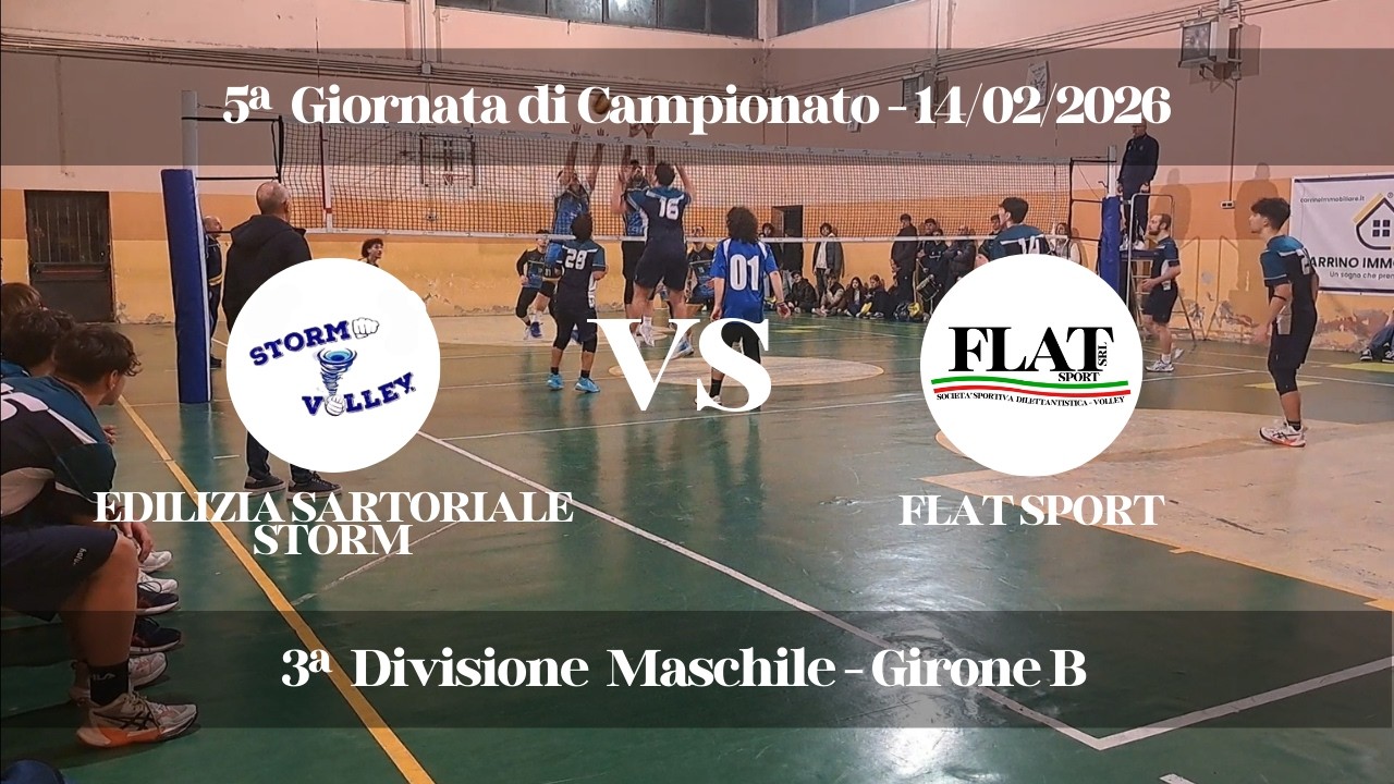 EDILIZIA SARTORIALE STORM 1 - 3 FLAT SPORT C | 5ª Giornata - Girone B | 3ª Divisione Maschile