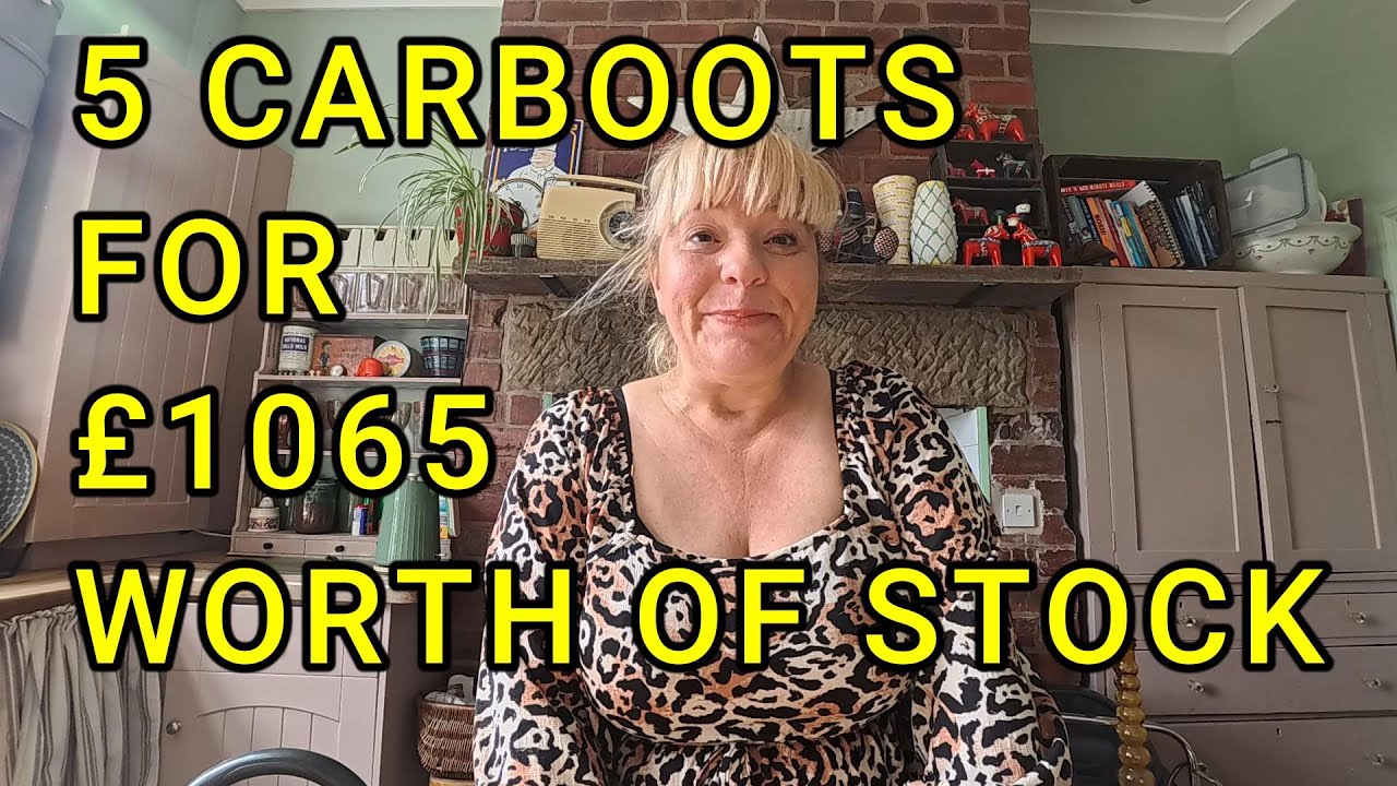 5 CARBOOTS FOR £1065 WORTH OF STOCK
