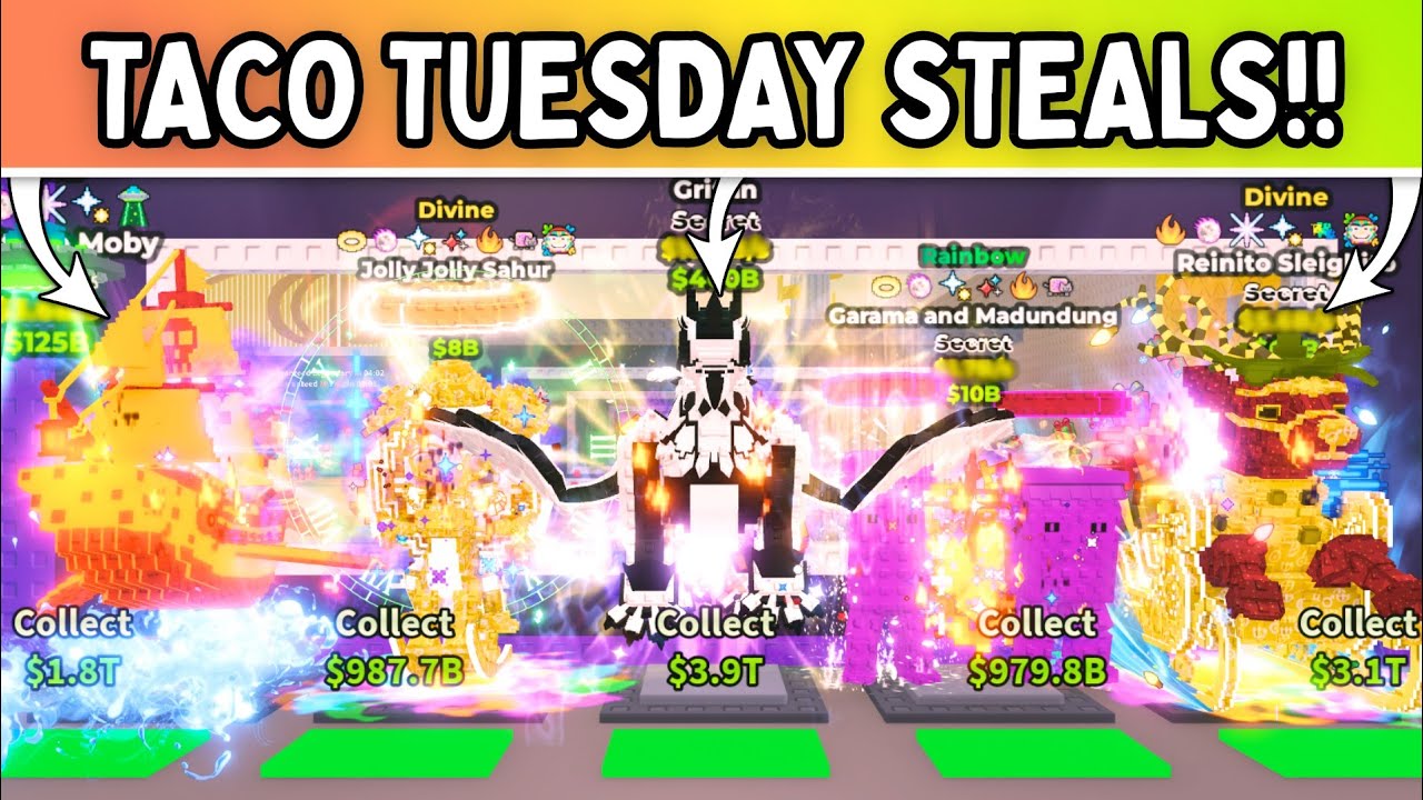 I STOLE THE CRAZIEST BRAINROTS FROM TACO TUESDAY ADMIN ABUSE!! *INSANE!!!* Steal a Brainrot ROBLOX!