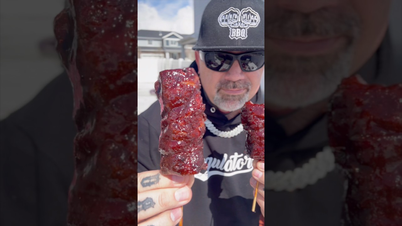 Smoked Pork Belly Lollipops #porkbelly #baconwrapped #bbq #pork #butcher @tftibbq