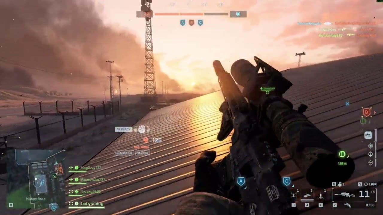 56 kills + 48 headshots in single life BF6 PR