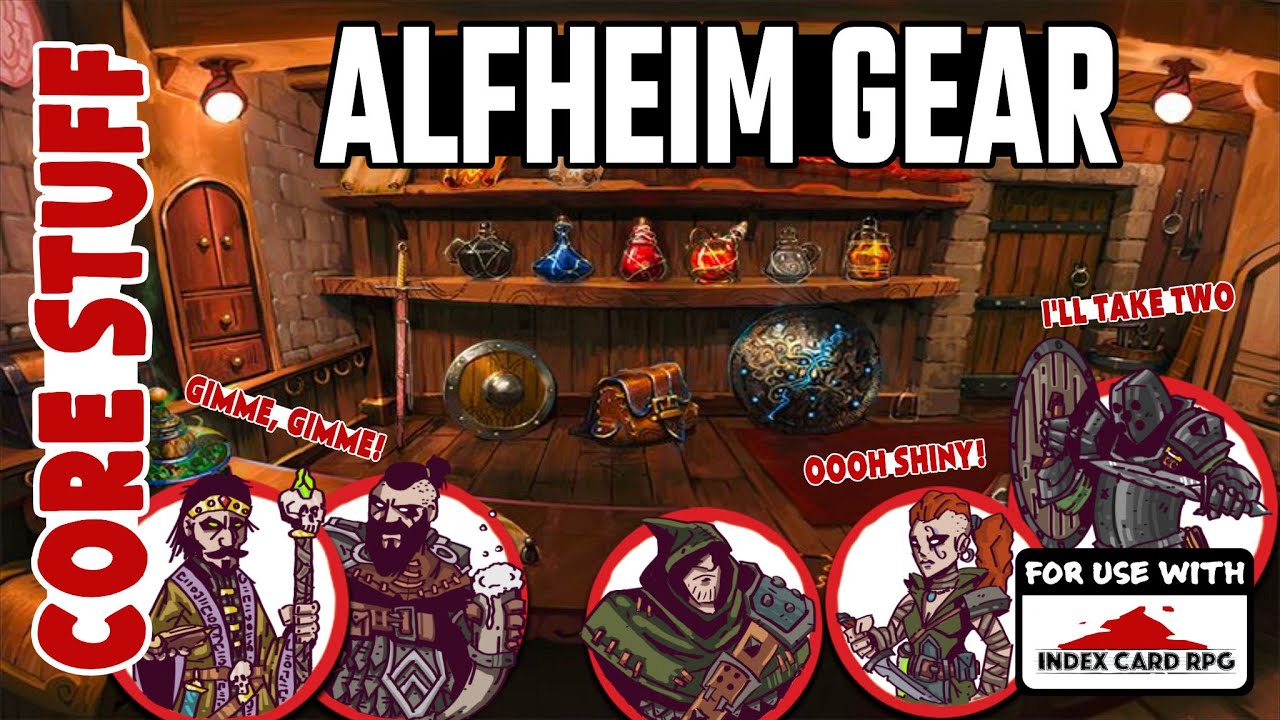 The Basic Alfheim Equipment in ICRPG