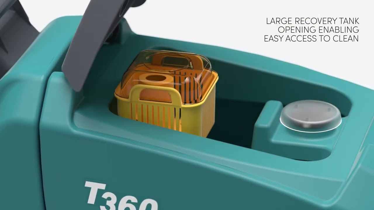 T360 Walk-Behind Floor Scrubber: Scrubber Overview