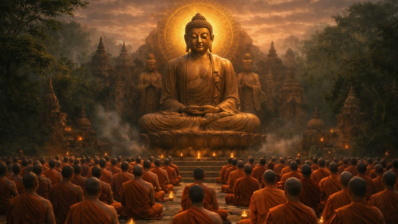 SACRED MANTRA FOR INNER PEACE AND POSITIVITY -OM MANI PADME HUM. #buddha #meditation