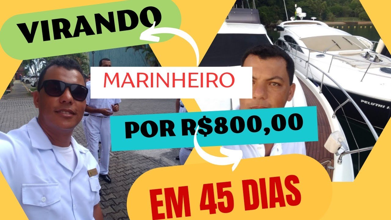 tirando carteira Arrais amador,motonauta e se tornado um marinheiro.