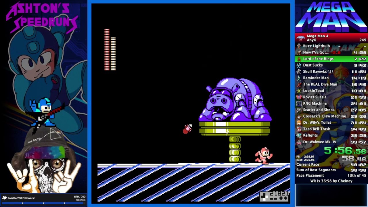 Ring Gold (2:26.10) - Mega Man 4 Any%