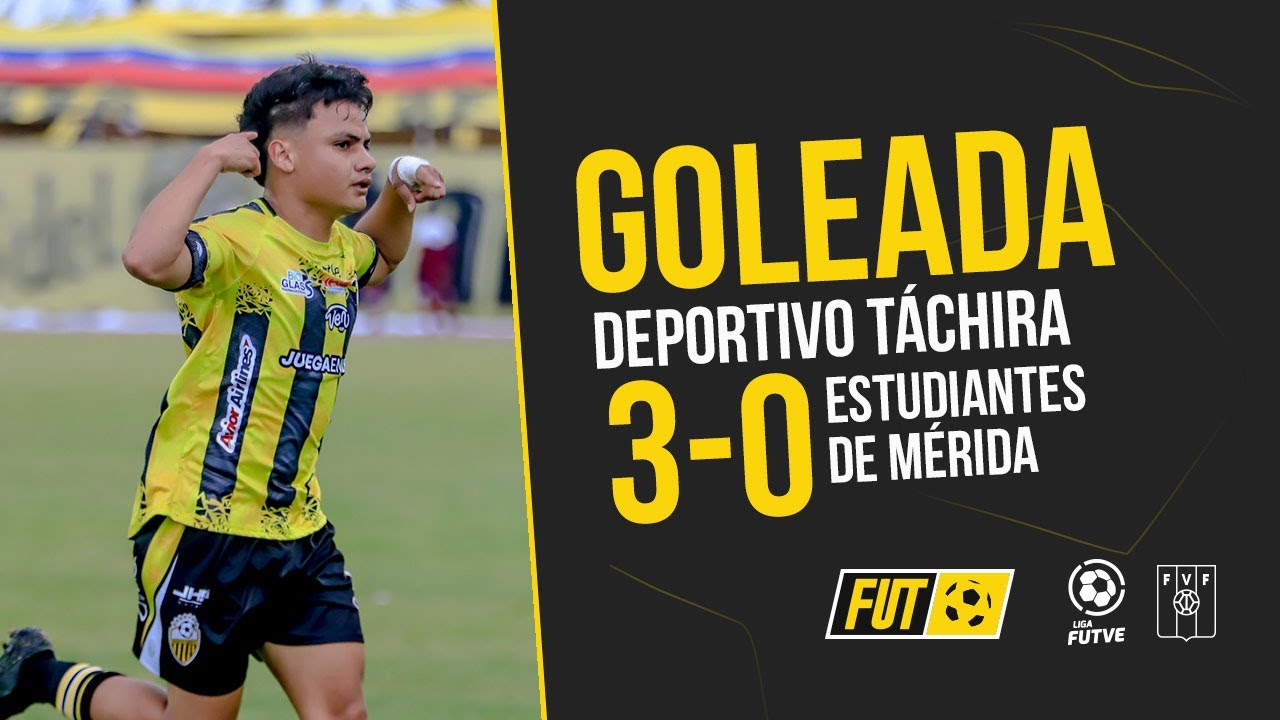 Goleada del Deportivo Tachira 3 por 0 Estudiantes de Merida Fecha 1 2023