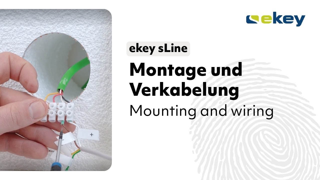 ekey sLine Montage & Verkabelung | ekey sLine mounting & wiring