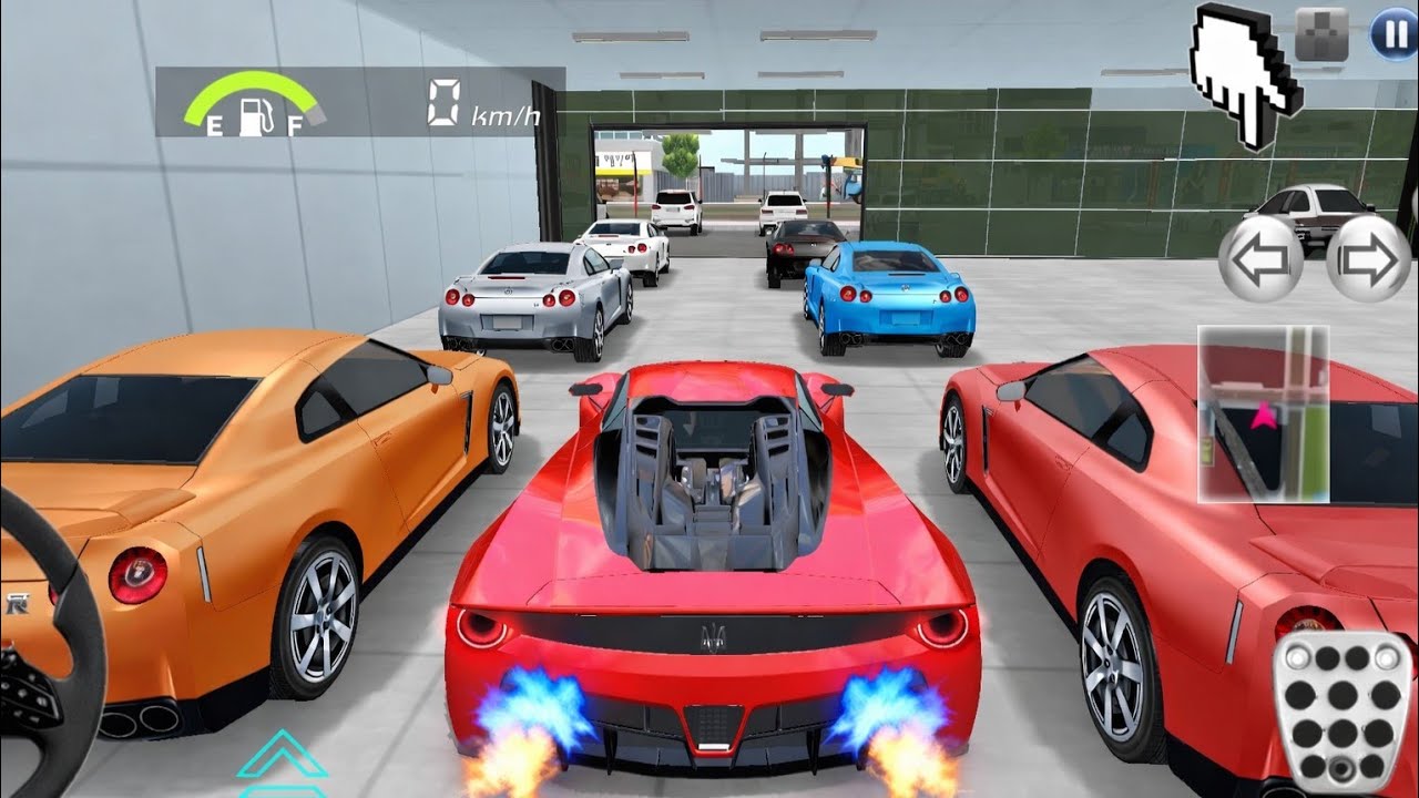 New Red Lamborghini Parking In Super Shop | 3D Driving Class Game Play