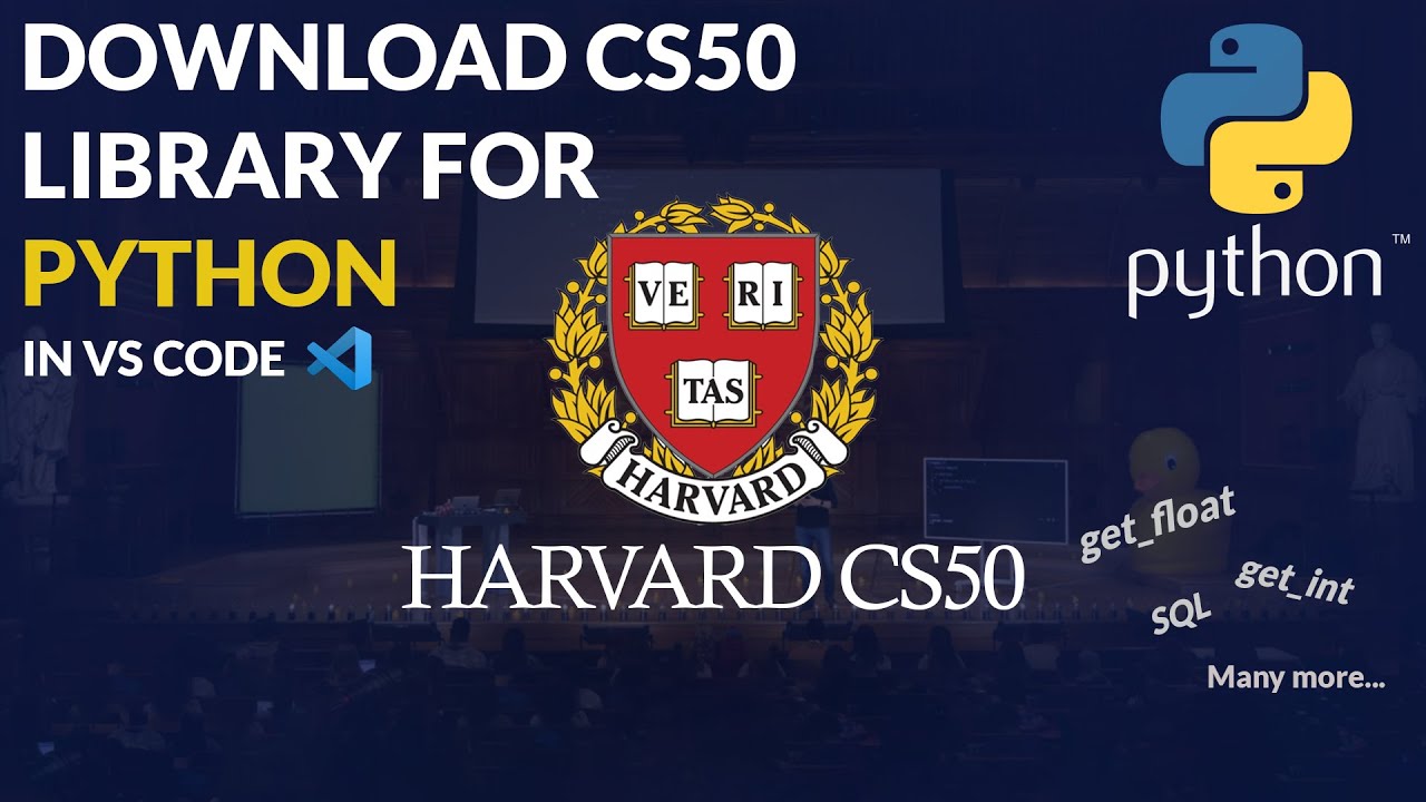 How To Import/Download CS50 Library/Module In Python Interpreter - Use CS50 Library In VS Code